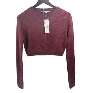 Kimchi Blue Burgundy Cardigan